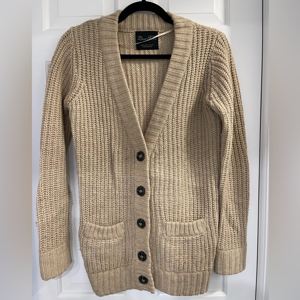 Zara Knit Cardigan with Elbow Patches
